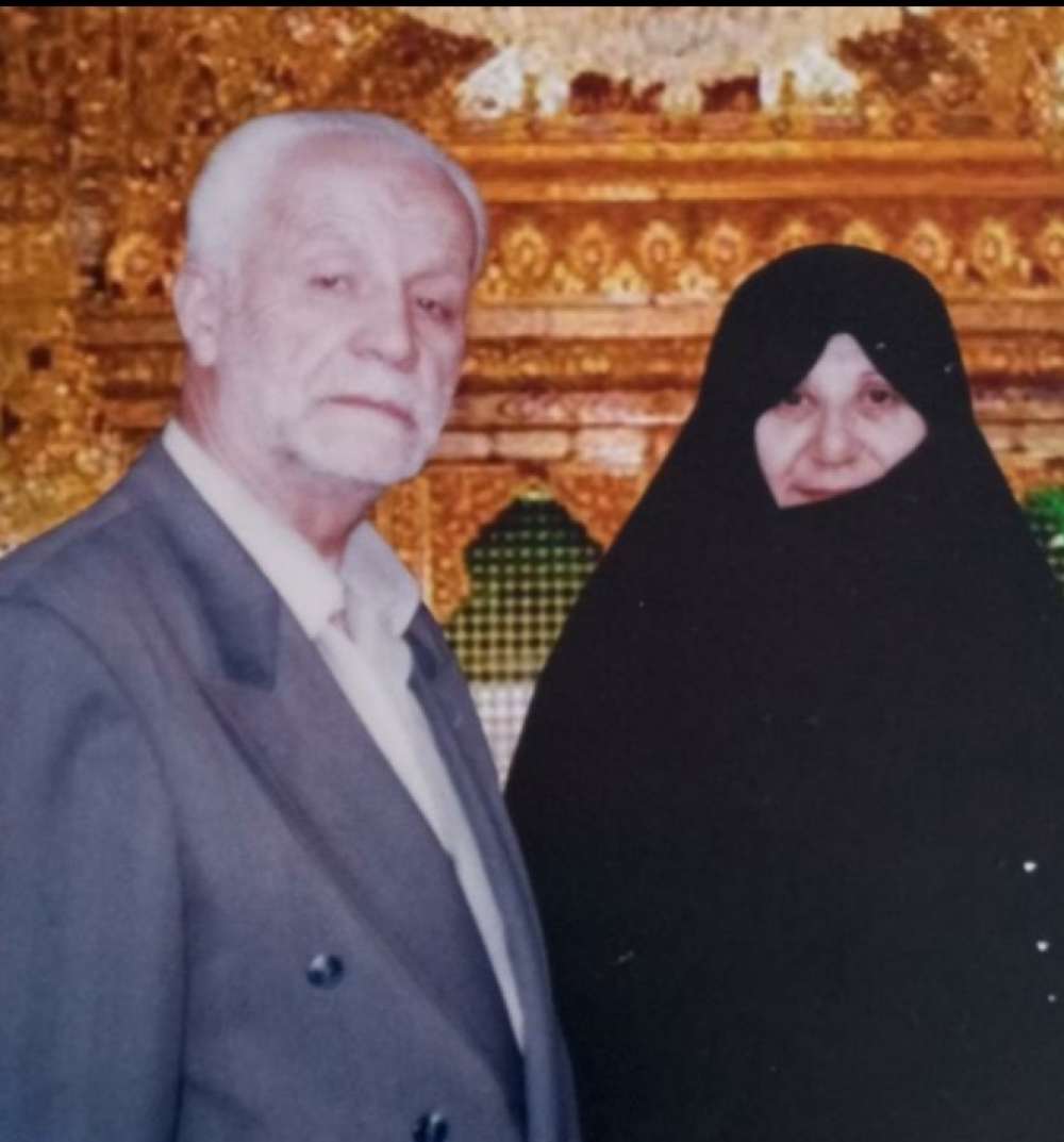 زنده یاد خادم الحسین(ع) حاج حسین جباری و همسر گرامیش حاجیه خانم جباری