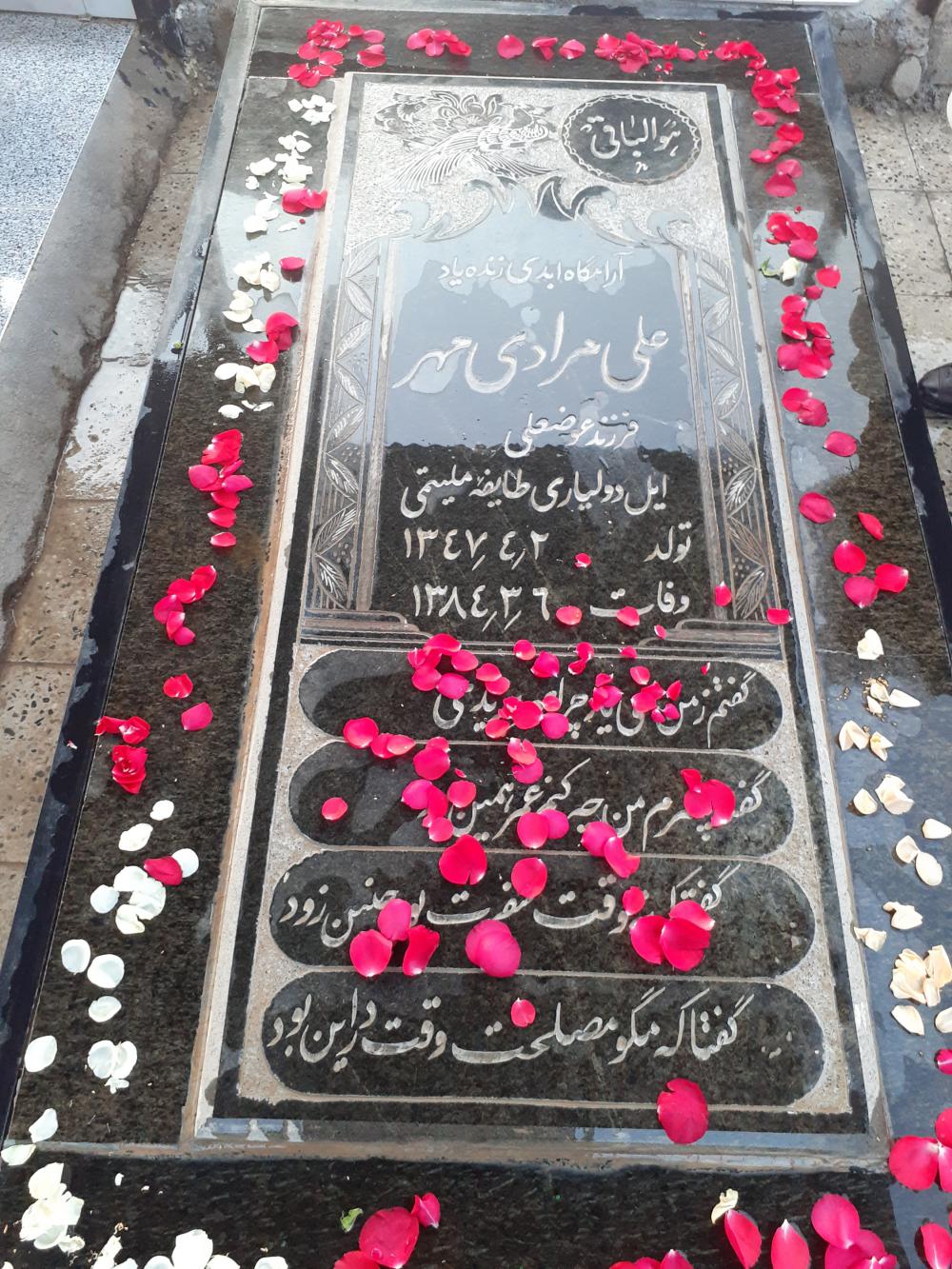 یادبود شادروان علی و صنوبر مرادی مهر