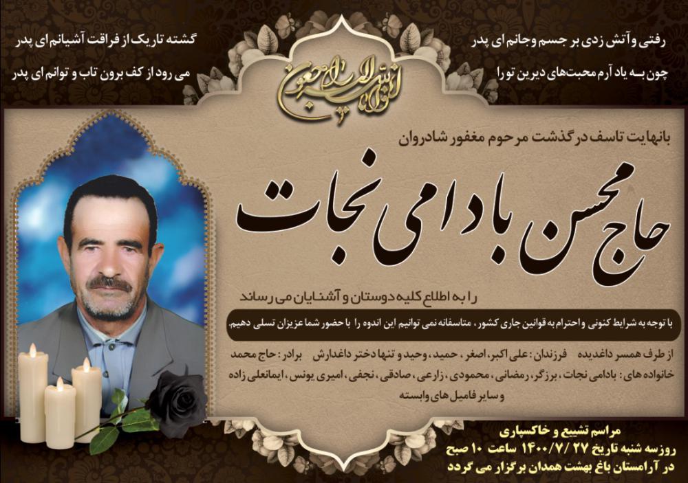 یادبود شادروان محسن بادامی نجات