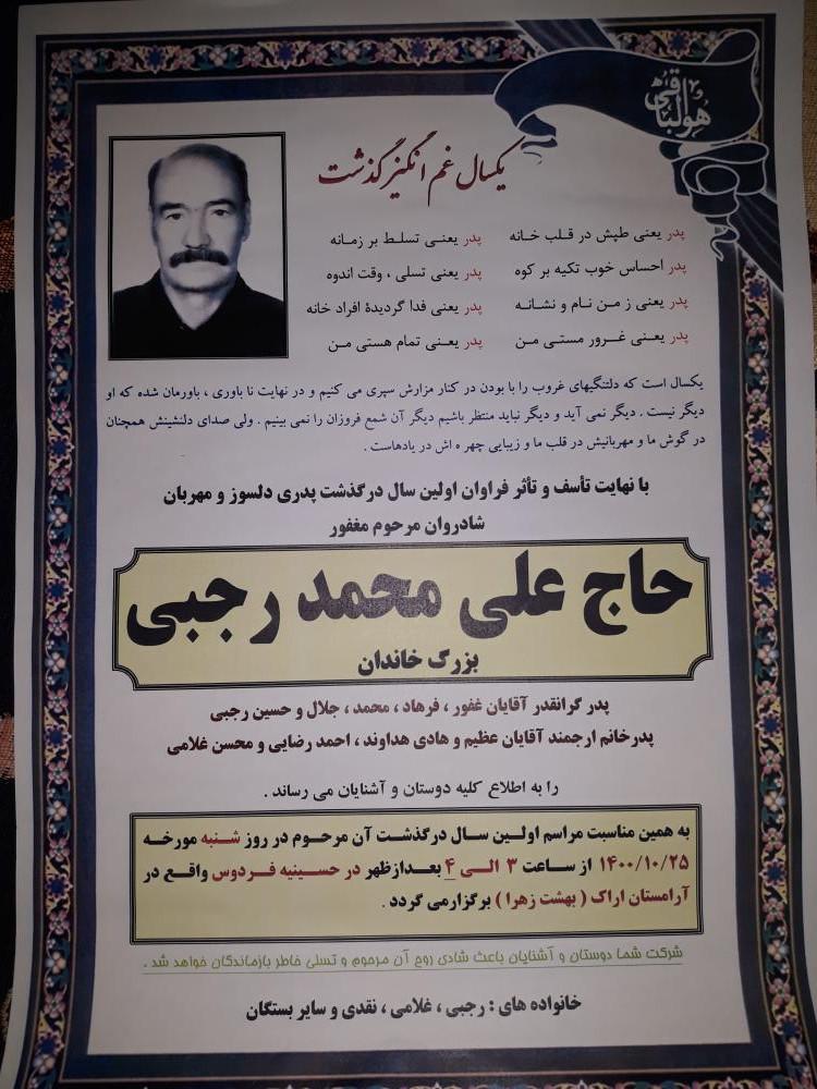 حاج علی محمد رجبی
