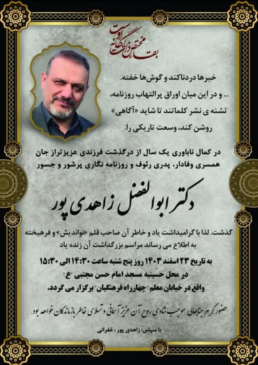 ابوالفضل زاهدی پور