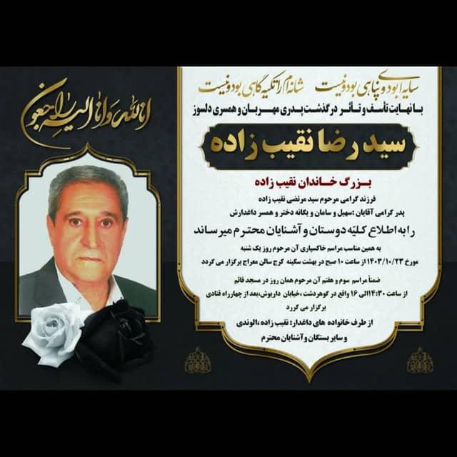 سید رضا نقیب زاده