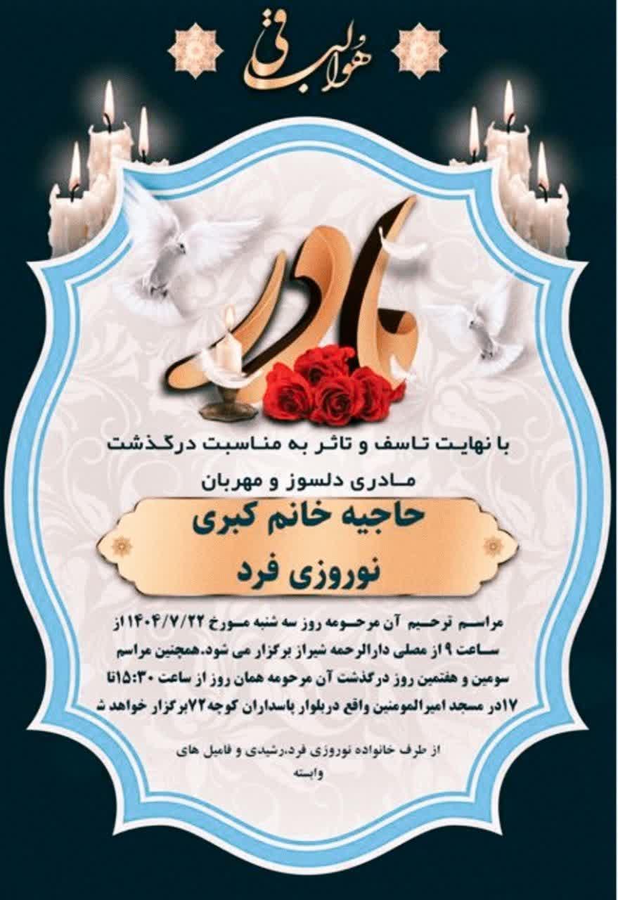 حاجیه خانم‌کبری نوروزی فرد
