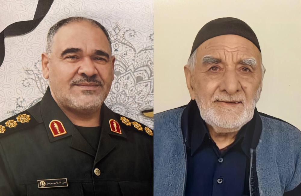 کربلایی محمود و سرهنگ پاسدار نادر آقاجانی مرسار