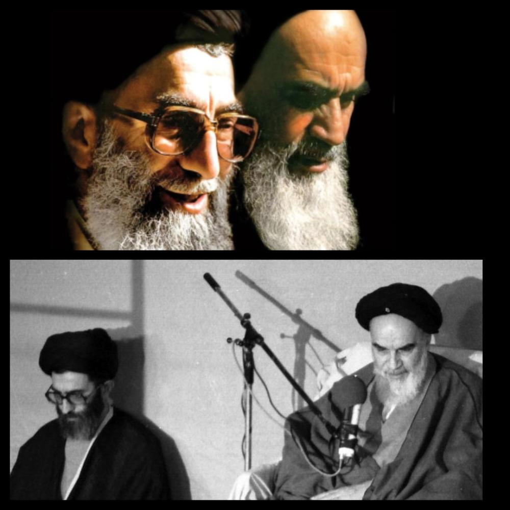 امامین انقلاب  سید روح الله خمینی ره و شهید شهید سید علی خامنه ای ره و شهدا ودرگذشتگان