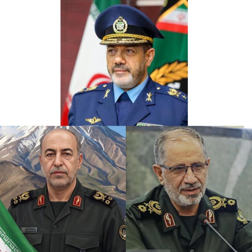 امیر سرلشکر عزیز نصیر زاده ،سردار مظفری نیا و سردار جبل عاملیان 