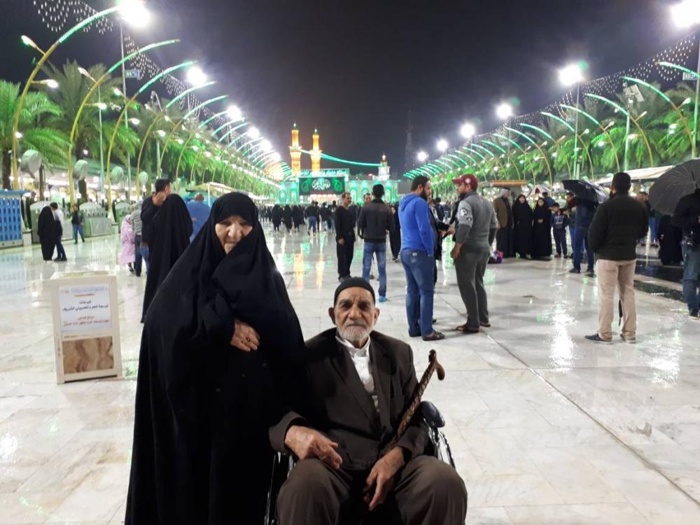 حاج شیخ غلامحسین رضایی و حاجیه خانم مرحمت عسگری